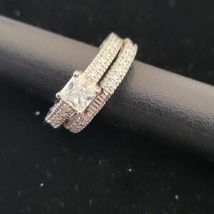 925 Accented Solitaire ,bridals set.